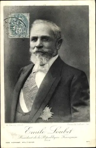 Ak Emile Loubet, President de la Republique Francaise