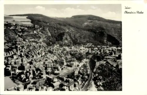 Ak Idar Oberstein an der Nahe, Fliegeraufnahme