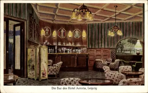 Ak Leipzig in Sachsen, Hotel Astoria, Innenansicht