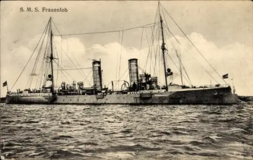 Ak Deutsches Kriegsschiff, SMS Frauenlob, Kaiserliche Marine, GLK