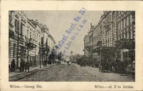 Ak Vilnius Wilna Wilno Litauen, Georg Straße