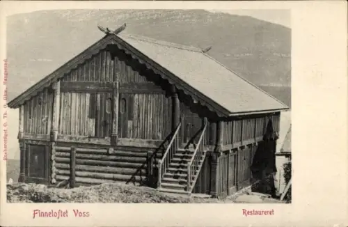 Ak Voss Norwegen, Finneloftet  Restaureret