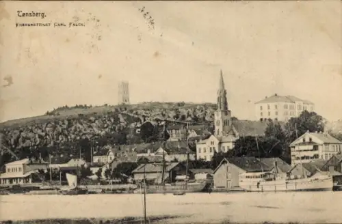 Ak Slagen Tønsberg Norwegen, Tensberg, Carl Falck