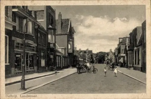 Ak Delfzijl Groningen, Landstraße