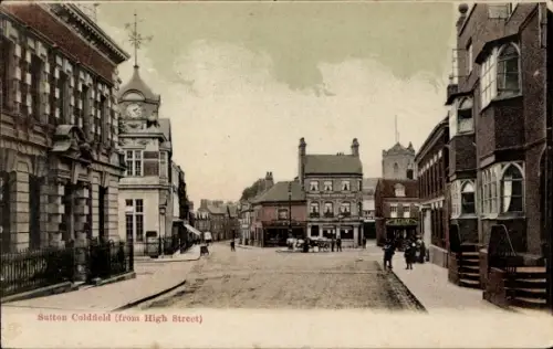 Ak Sutton Coldfield Warwickshire England,  High Street