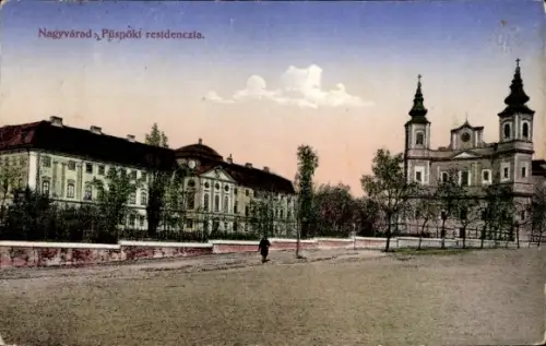 Ak Oradea Großwardein Nagyvárad Rumänien, Nagyvárad, Püspöki residenczia (Bischöfliche Residenz),