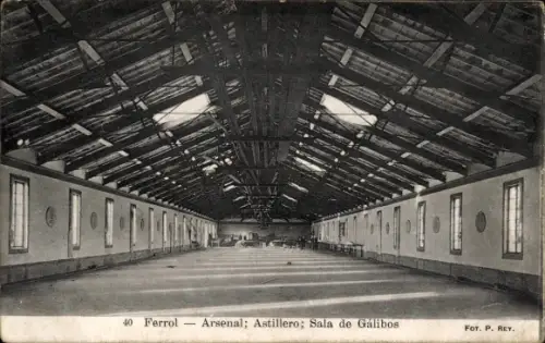 Ak Ferrol Galicien,  Arsenal, Astillero, Sala de Gálibos