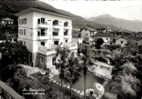 Ak Minusio Locarno Lago Maggiore Kanton Tessin, Les Hirondelles