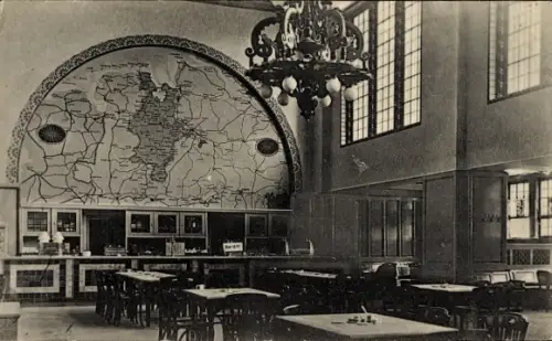 Ak Oldenburg im Großherzogtum Oldenburg, Hauptbahnhof, Wartesaal III. und IV. Klasse
