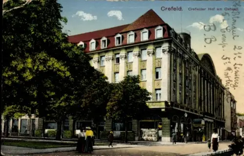 Ak Krefeld, Krefeder Hof am Ostwall