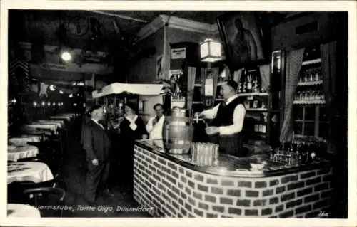 Ak Düsseldorf am Rhein, Bauernstube Tante Olga, Bar