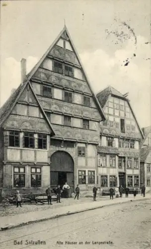 Ak Bad Salzuflen in Lippe,  Alte Häuser an der Langestraße