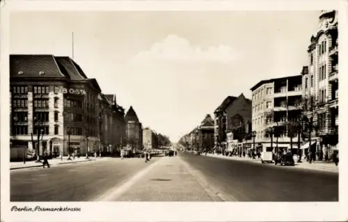 Ak Berlin Charlottenburg, Partie auf der Bismarckstraße