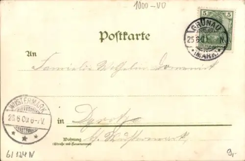 Litho Berlin Grünau, Sport-Denkmal, Segelboot, Ruderboote
