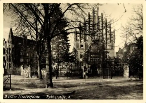Ak Berlin Steglitz Lichterfelde, Rotherstift 2
