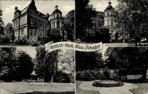 Ak Wolbeck Münster in Westfalen, Haus Frohnhof, Garten