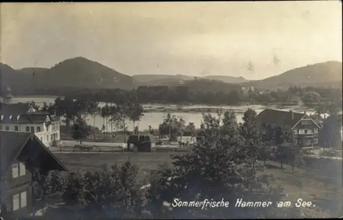 Foto Ak Hamr na Jezeře Hammer am See Region Reichenberg, Hammersee, Sommerfrische