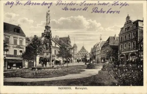 Ak Paderborn in Westfalen, Marienplatz
