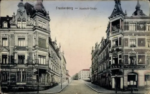 Ak Frankenberg in Sachsen, Humboldtstraße, Frankenberger Bank