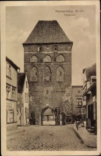 Ak Marienburg Malbork Westpreußen, Töpfertor