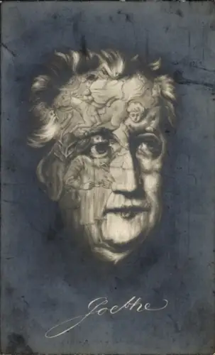 Ak Dichter Johann Wolfgang von Goethe, Portrait
