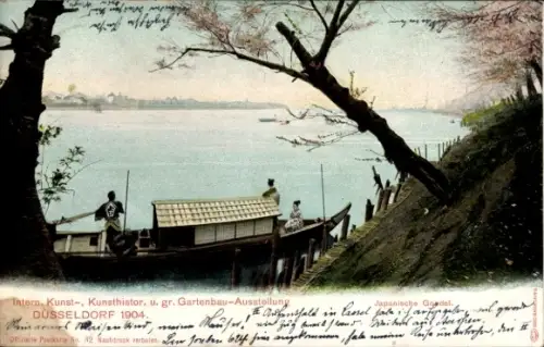 Ak Industrie- und Gewerbeausstellung Düsseldorf 1902, Japanische Gondel