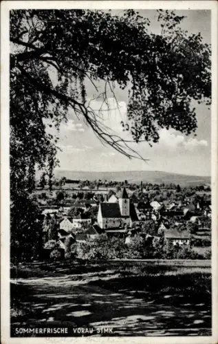 Ak Vorau Steiermark, Durchblick zum Ort