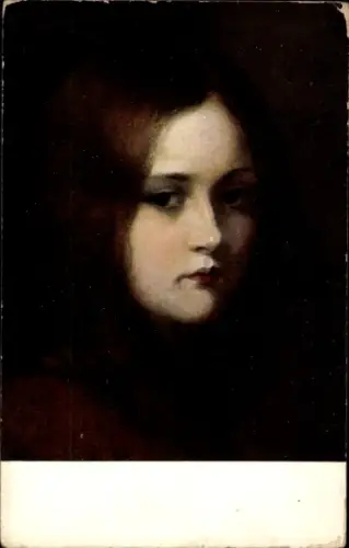 Ak Junge Frau, Portrait