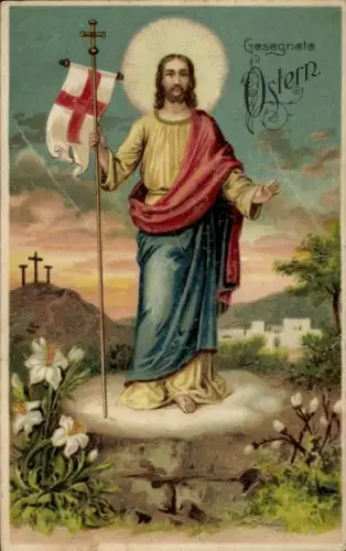 Litho Gesegnete Ostern, Jesus
