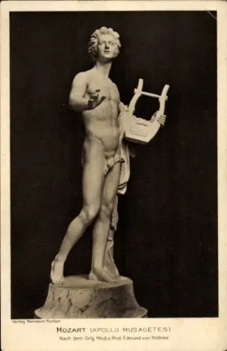 Ak Mozarthaus, Mozart, Apollo musagètes