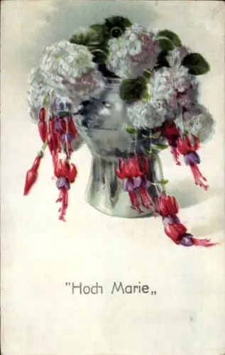 Ak Hoch Marie, Blumenstrauß