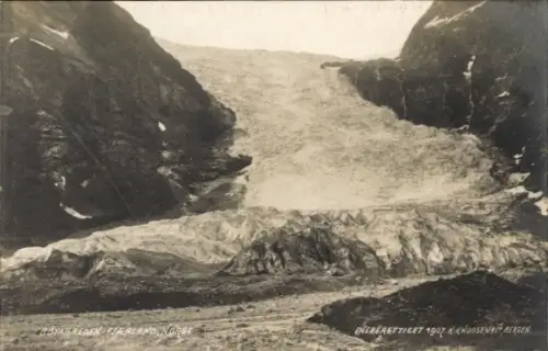 Ak Sognefjord Norwegen,  Eneberettiget 1907 K. Knudsen Bergen