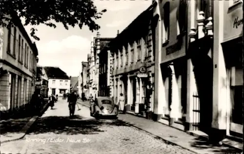 Ak Tönning an der Eider Nordfriesland, Tönning/Eider, Neue Str.