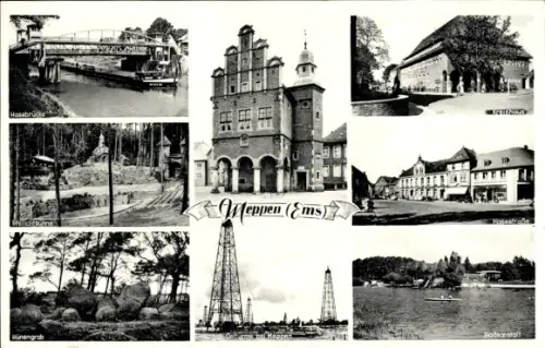 Ak Meppen im Emsland, Hinengrab, Hasebrü, PA 1000, Meppen,  Honestraße, Bodeanstalt