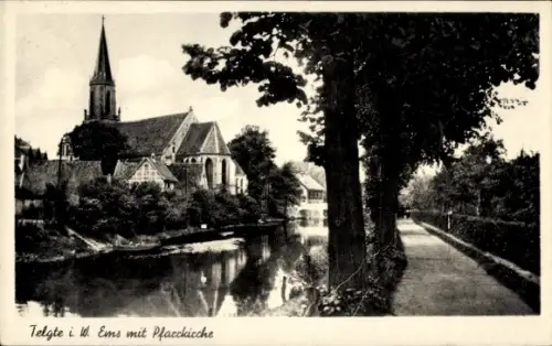 Ak Telgte in Westfalen,  Ems, Pfarrkirche