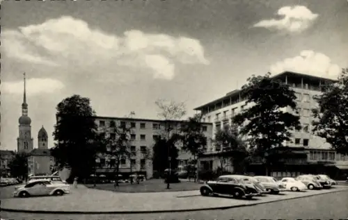 Ak Dortmund im Ruhrgebiet, Partie an Hotel Römischer Kaiser