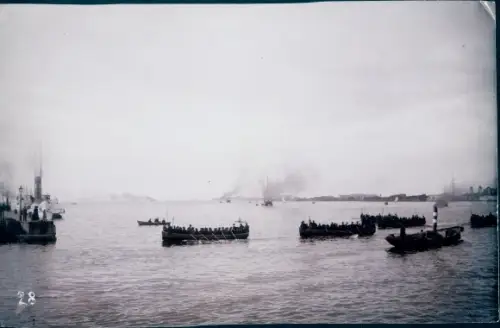 Foto København Kopenhagen Dänemark, Hafen Pfingsten 1902, Schiffe, Boote