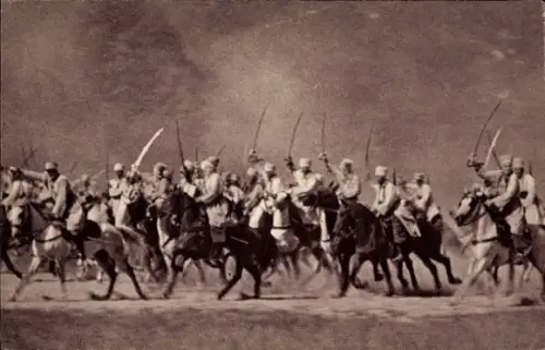 Ak Spahis reiten zum Angriff