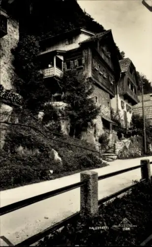 Ak Hallstatt im Salzkammergut Oberösterreich, Dorfstraße