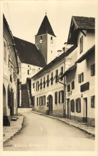 Ak Vorau Steiermark, Straßenpartie