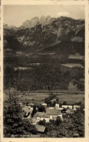 Ak Markt Haus im Ennstal Steiermark, Gesamtansicht