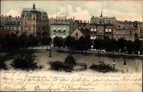 Ak Bremerhaven, Marktplatz