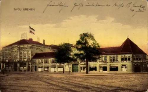 Ak Hansestadt Bremen, Ansicht vom Tivoli, Inh. Leopold Gross