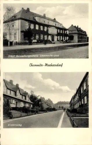 Ak Chemnitz Markersdorf, Eisenweg, Verwaltungsstelle