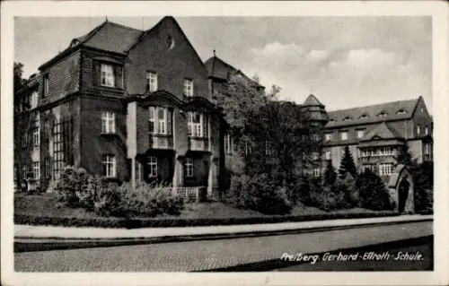 Ak Freiberg in Sachsen, Gerhard-Ellroth-Schule