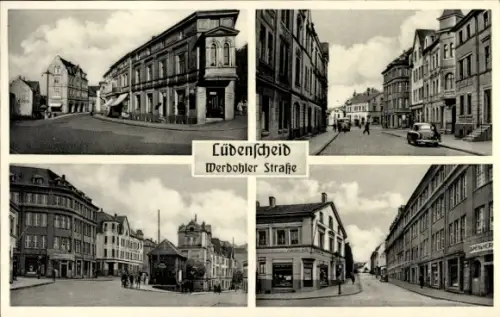 Ak Lüdenscheid im Märkischen Kreis, Ansichten der Werdohler Straße