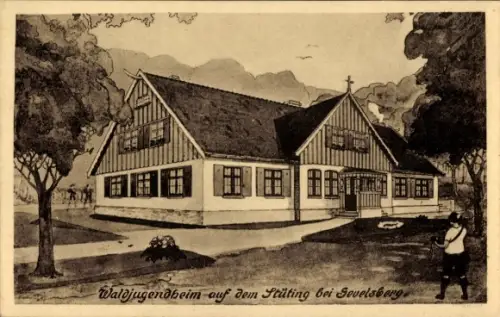 Ak Gevelsberg im Ruhrgebiet, Waldjugendheim auf dem Stüting