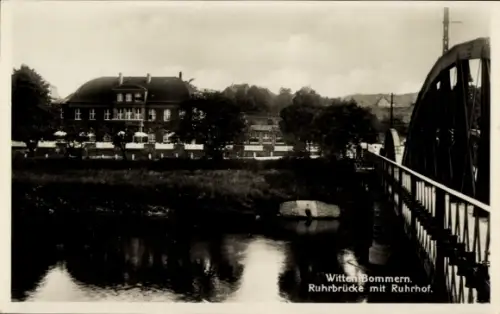 Ak Bommern Witten an der Ruhr, Ruhrbrücke mit Ruhrhof