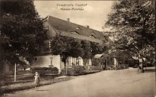 Ak Niederputzkau Putzkau in der Oberlausitz, Friedrichs Gasthof