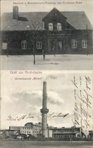 Ak Großkayna Braunsbedra Saalekreis, Bäckerei, Gewerkschaft Michel